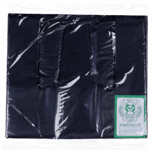 ถุงหูหิ้วสีดำ แบบหนา ตราแมว